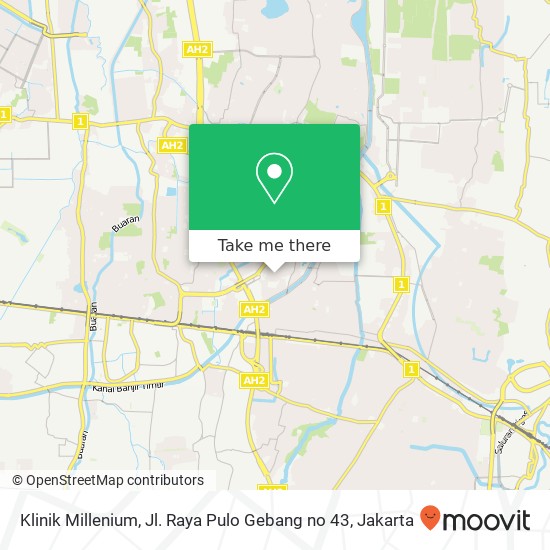 Klinik Millenium, Jl. Raya Pulo Gebang no 43 map