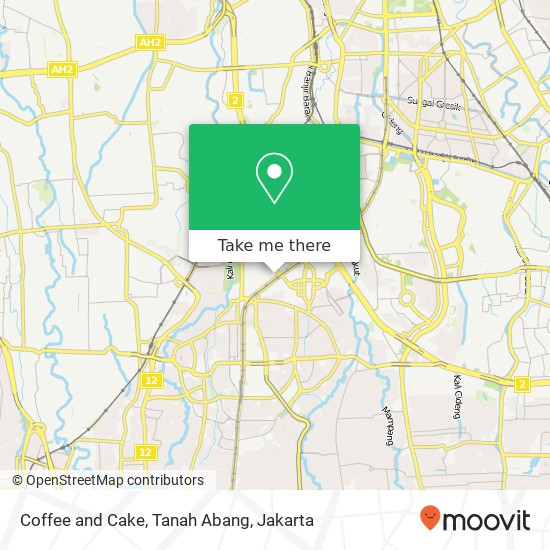 Coffee and Cake, Tanah Abang map