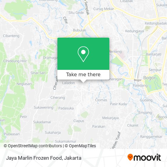 Jaya Marlin Frozen Food map