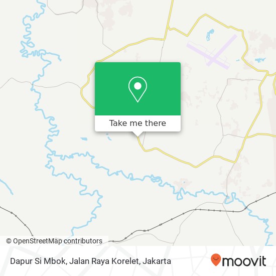 Dapur Si Mbok, Jalan Raya Korelet map