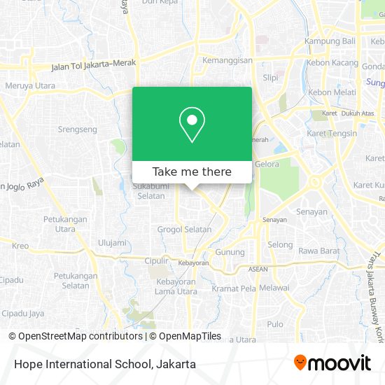Hope International School map