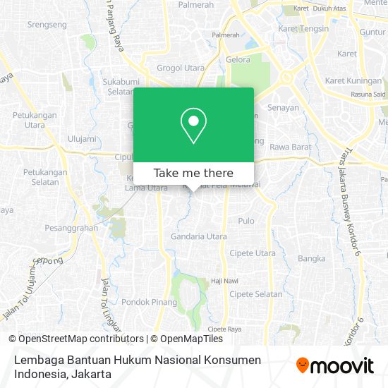 Lembaga Bantuan Hukum Nasional Konsumen Indonesia map