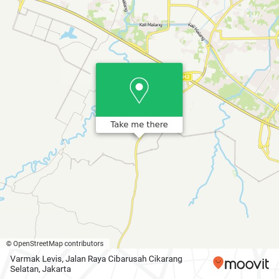 Varmak Levis, Jalan Raya Cibarusah Cikarang Selatan map