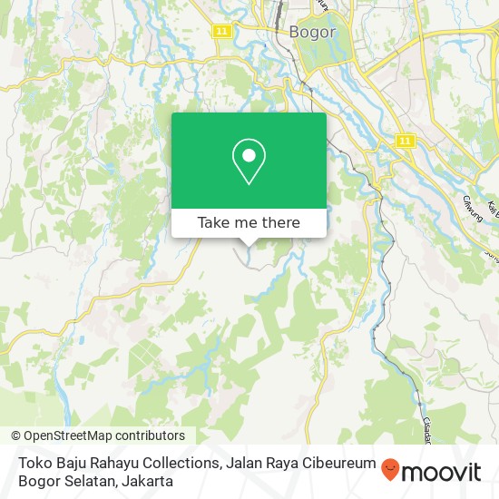 Toko Baju Rahayu Collections, Jalan Raya Cibeureum Bogor Selatan map