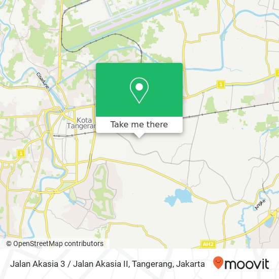 Jalan Akasia 3 / Jalan Akasia II, Tangerang map