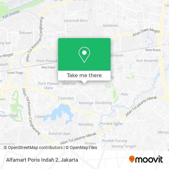 Alfamart Poris Indah 2 map