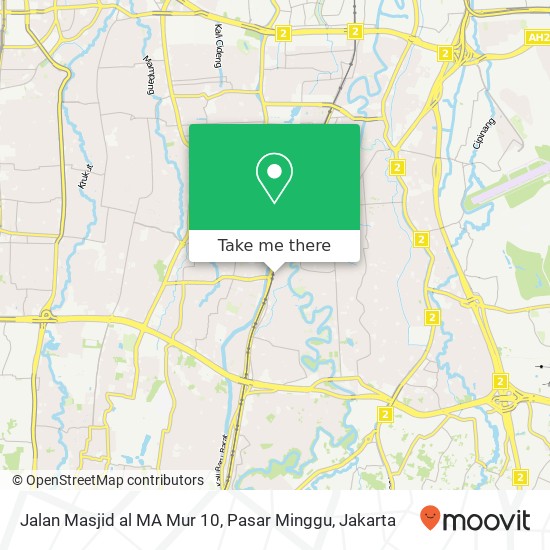 Jalan Masjid al MA Mur 10, Pasar Minggu map