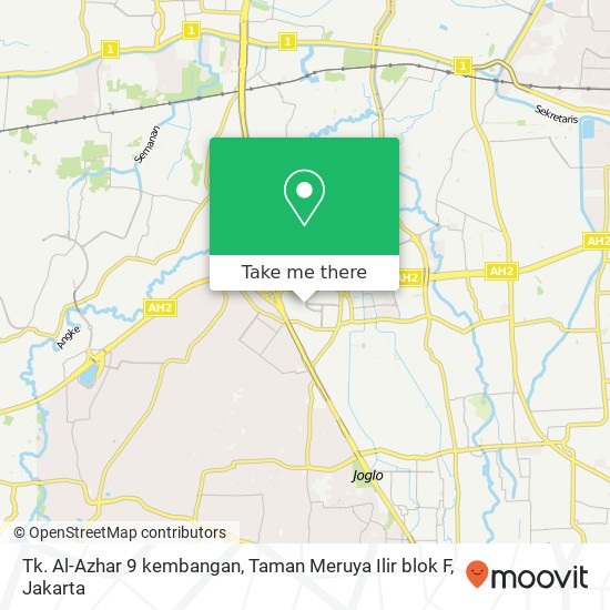 Tk. Al-Azhar 9 kembangan, Taman Meruya Ilir blok F map