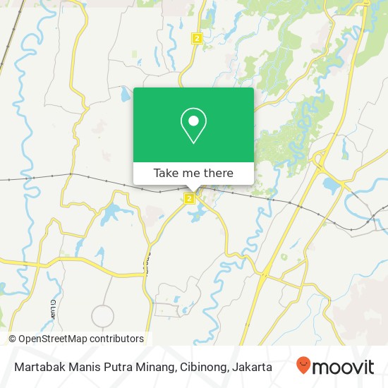 Martabak Manis Putra Minang, Cibinong map