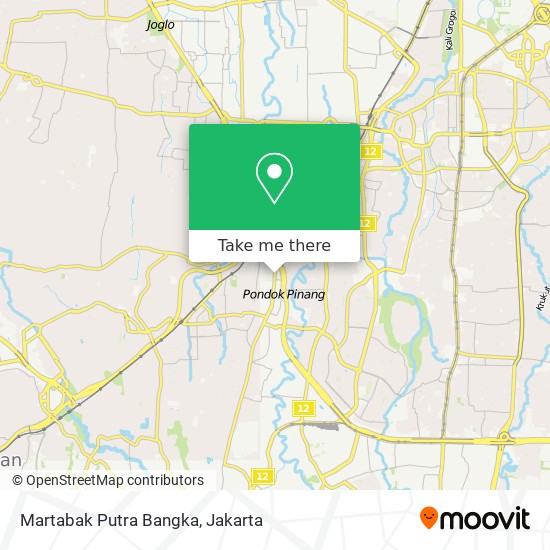 Martabak Putra Bangka map