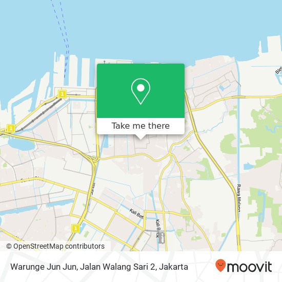 Warunge Jun Jun, Jalan Walang Sari 2 map