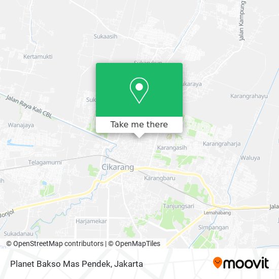 Planet Bakso Mas Pendek map