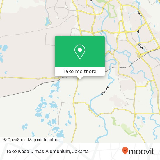 Toko Kaca Dimas Alumunium map