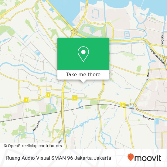 Ruang Audio Visual SMAN 96 Jakarta map