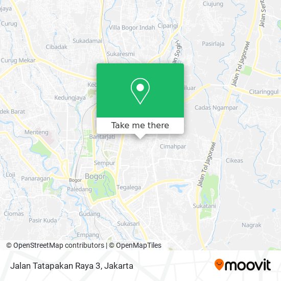 Jalan Tatapakan Raya 3 map