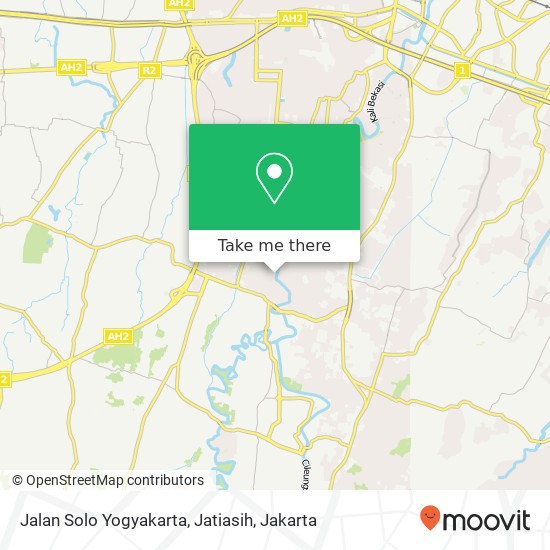 Jalan Solo Yogyakarta, Jatiasih map