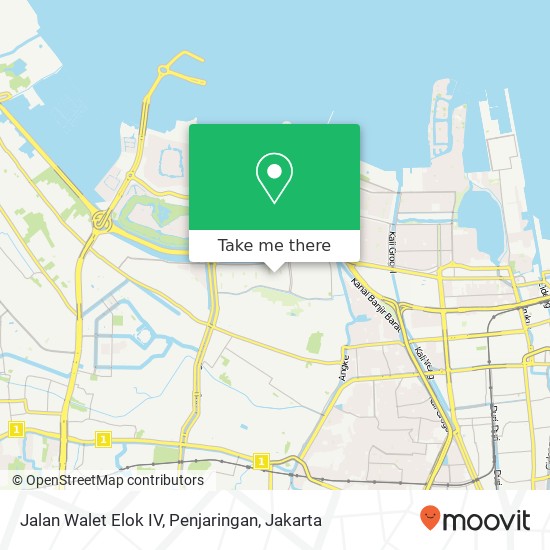 Jalan Walet Elok IV, Penjaringan map