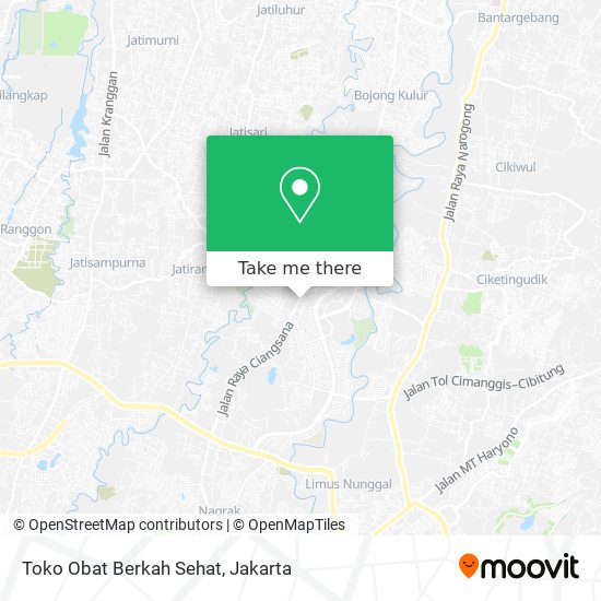 Toko Obat Berkah Sehat map