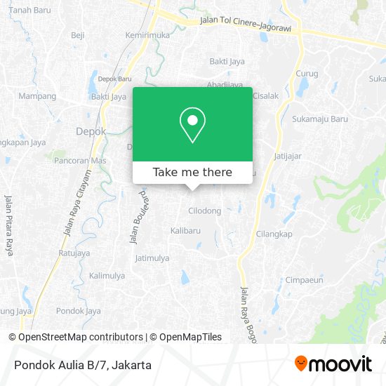 Pondok Aulia B/7 map