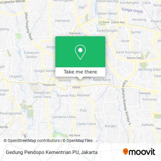 Gedung Pendopo Kementrian PU map