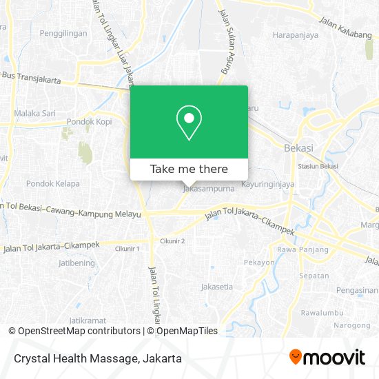 Crystal Health Massage map