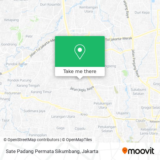 Sate Padang Permata Sikumbang map