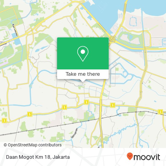 Daan Mogot Km 18 map