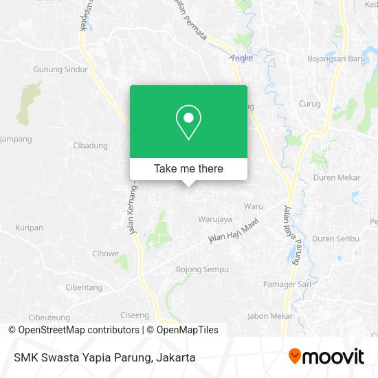 SMK Swasta Yapia Parung, Parung 16333 map
