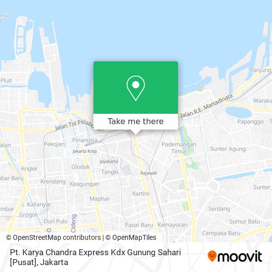 Pt. Karya Chandra Express Kdx Gunung Sahari [Pusat] map