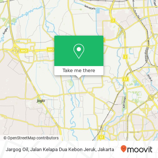 Jargog Oil, Jalan Kelapa Dua Kebon Jeruk map