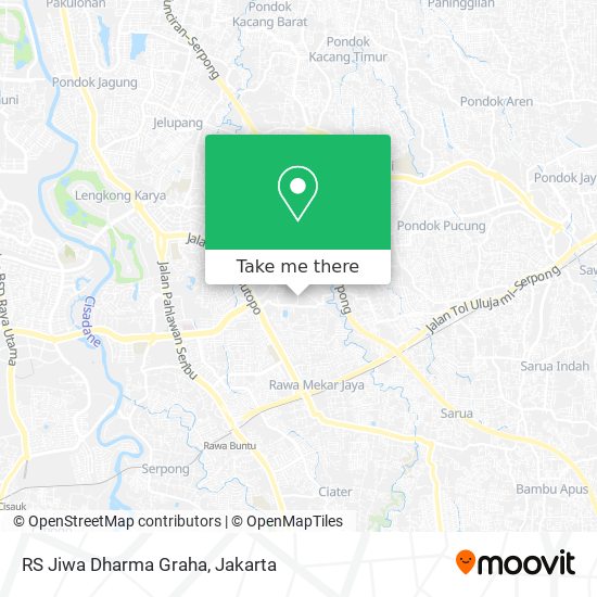 RS Jiwa Dharma Graha map