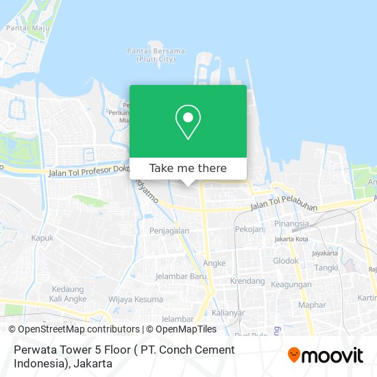 Perwata Tower 5 Floor ( PT. Conch Cement Indonesia) map