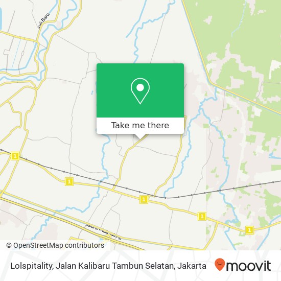 Lolspitality, Jalan Kalibaru Tambun Selatan map