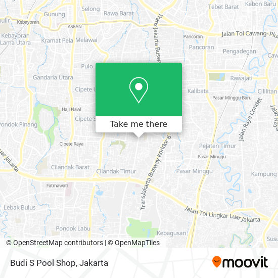 Budi S Pool Shop map