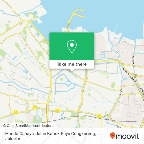 Honda Cahaya, Jalan Kapuk Raya Cengkareng map