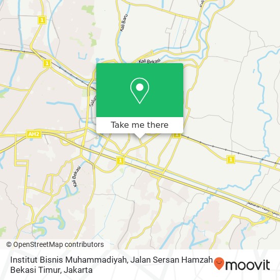 Institut Bisnis Muhammadiyah, Jalan Sersan Hamzah Bekasi Timur map