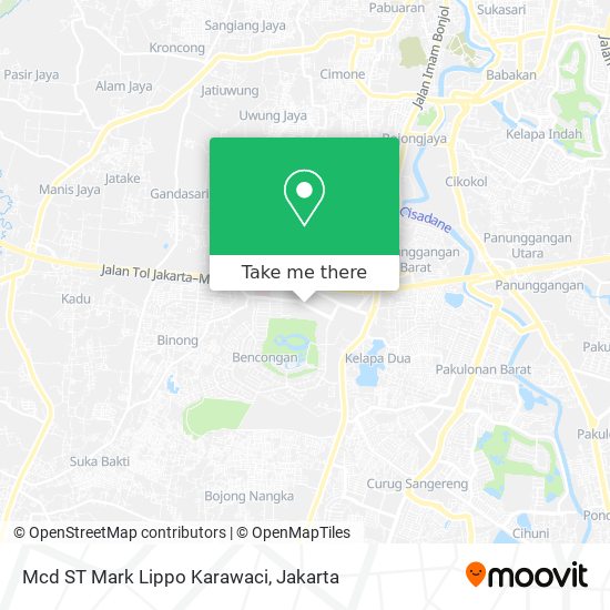 Mcd ST Mark Lippo Karawaci map