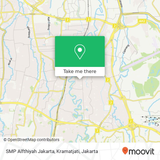 SMP Alfthiyah Jakarta, Kramatjati map