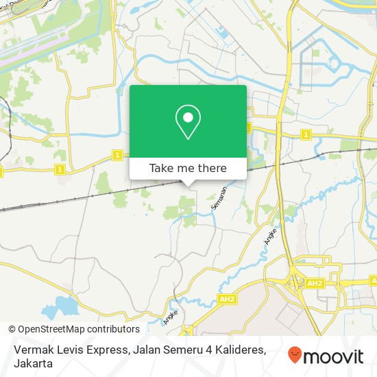 Vermak Levis Express, Jalan Semeru 4 Kalideres map