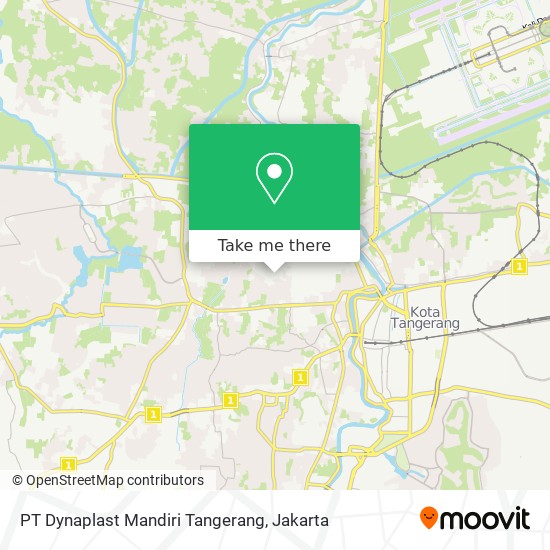 PT Dynaplast Mandiri Tangerang map