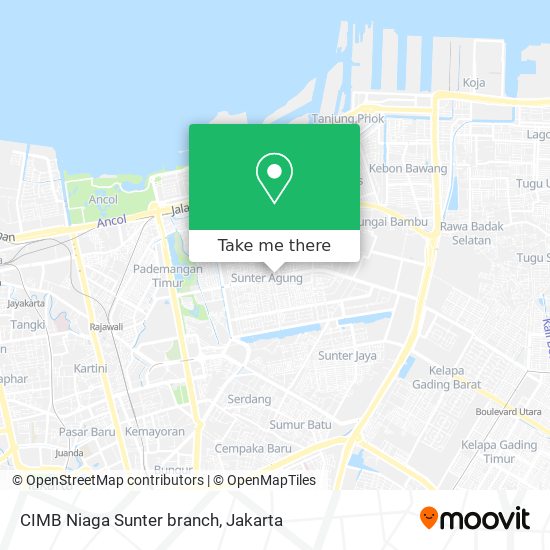 CIMB Niaga Sunter branch map