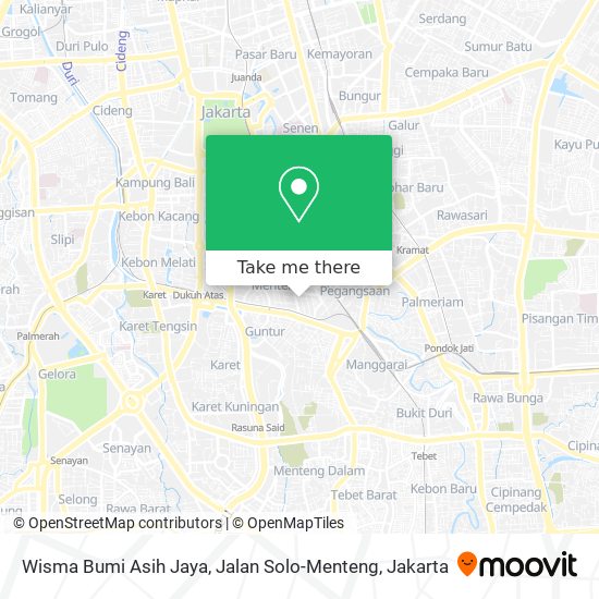 Wisma Bumi Asih Jaya, Jalan Solo-Menteng map
