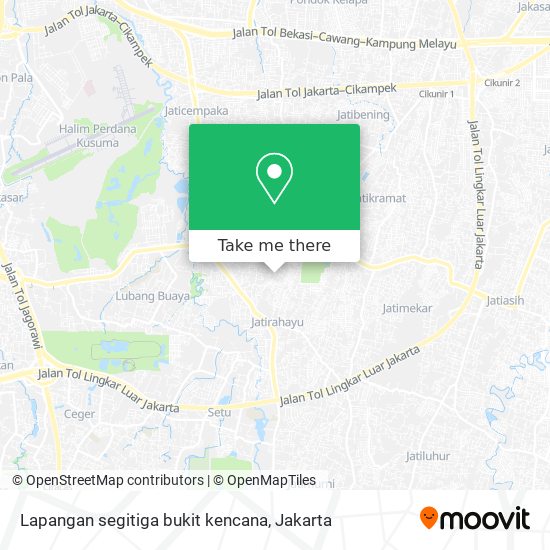 Lapangan segitiga bukit kencana map