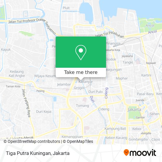 Tiga Putra Kuningan map