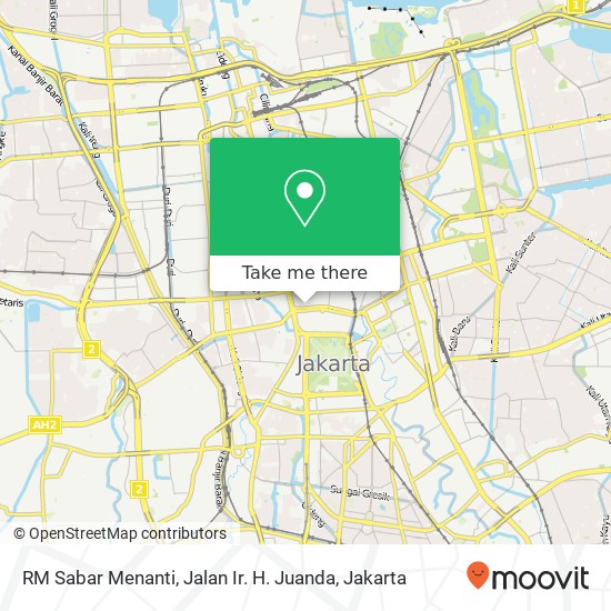 RM Sabar Menanti, Jalan Ir. H. Juanda map