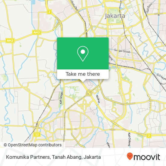 Komunika Partners, Tanah Abang map