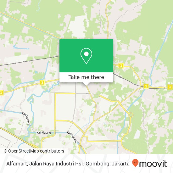 Alfamart, Jalan Raya Industri Psr. Gombong map