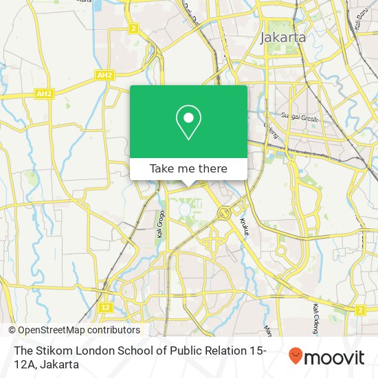 The Stikom London School of Public Relation 15-12A map