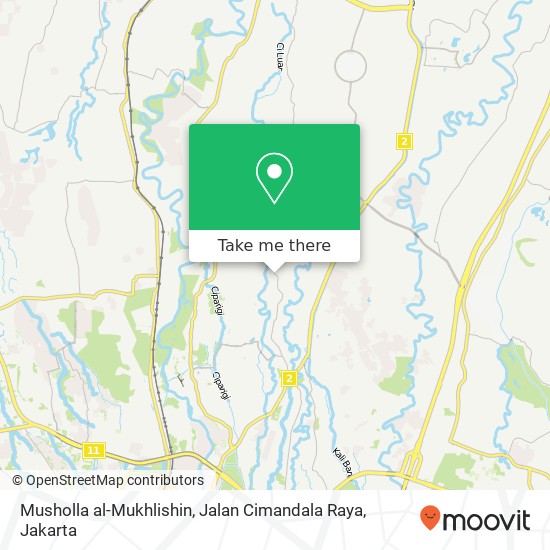 Musholla al-Mukhlishin, Jalan Cimandala Raya map