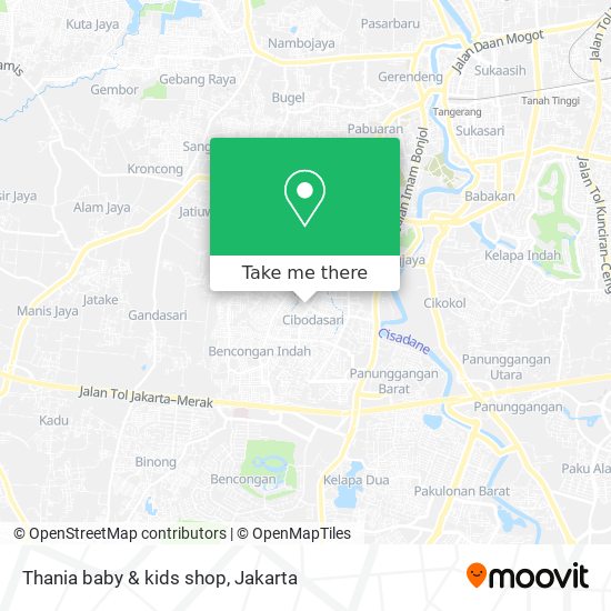 Thania baby & kids shop map